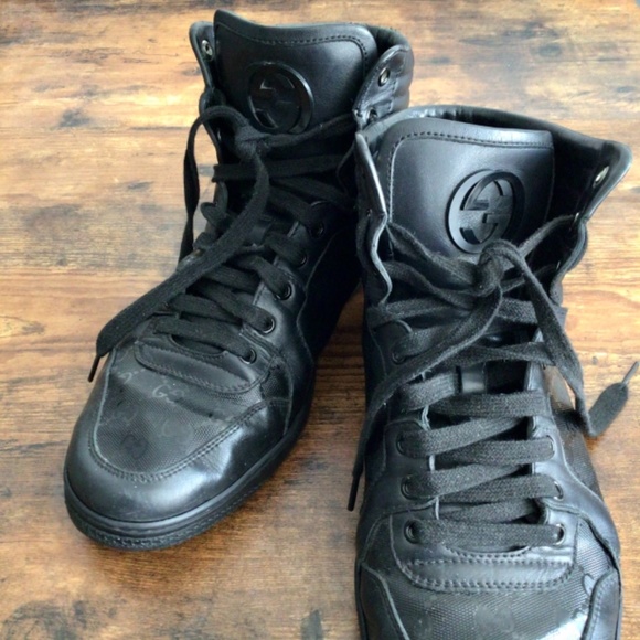 « «SOLD» »Gucci GG Imprime High Top Sneakers Mens - Picture 8 of 11